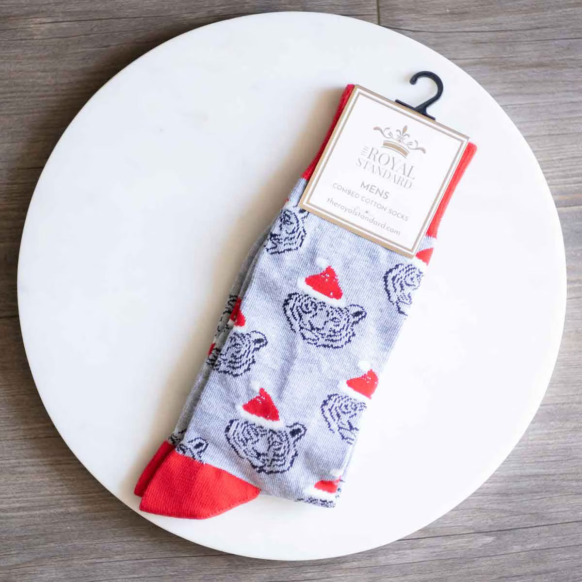 Men's Tiger Santa Socks