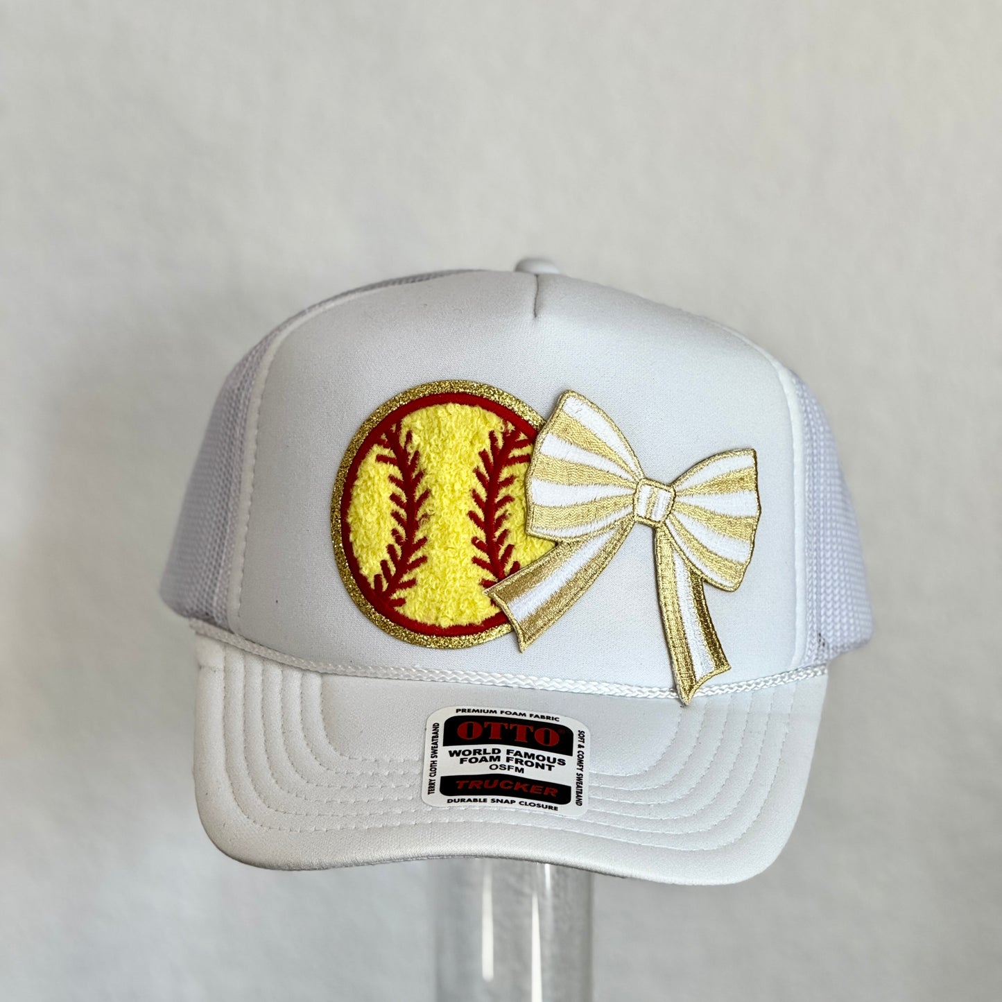 Trucker Hat with Patches - Spring Sports