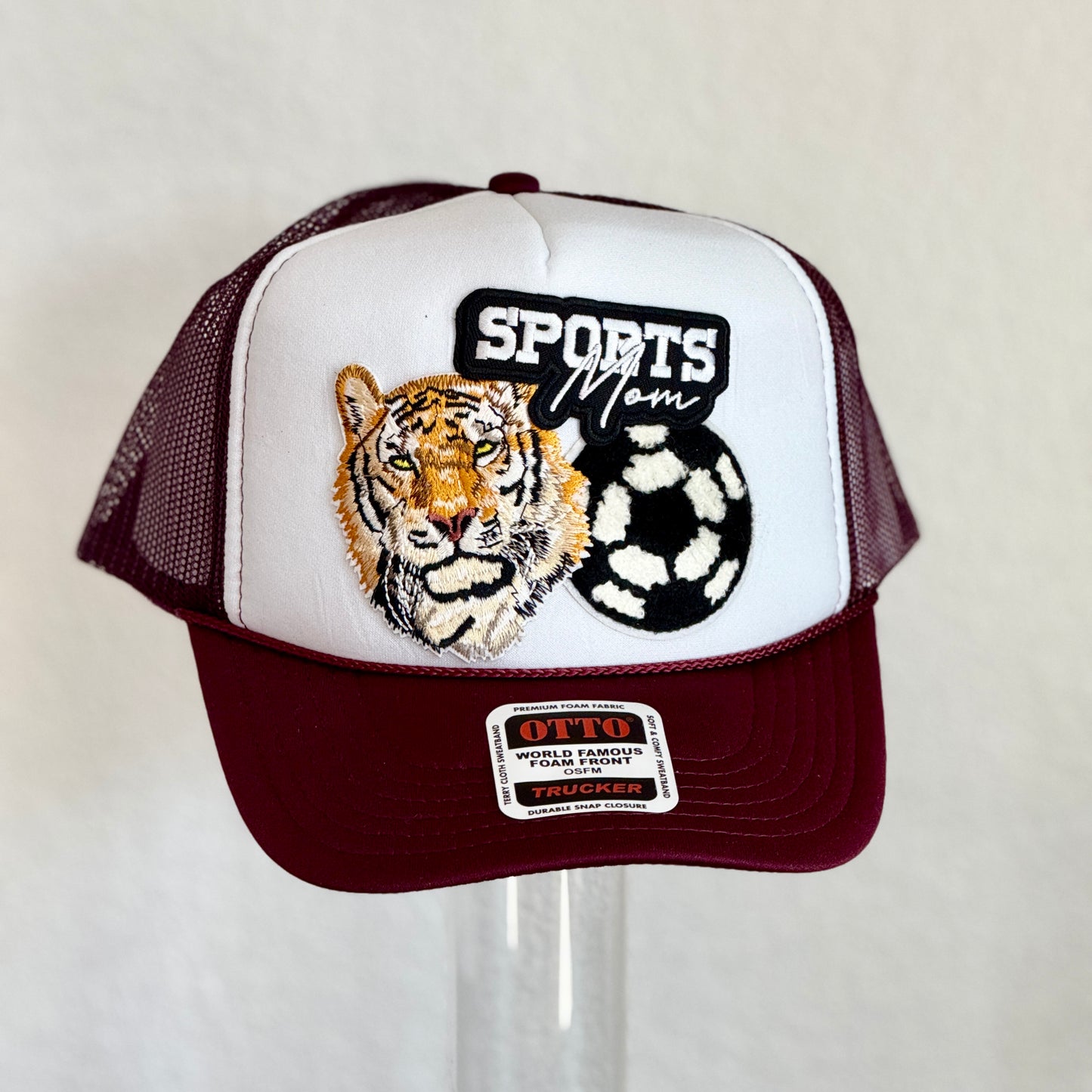 Trucker Hat with Patches - Spring Sports