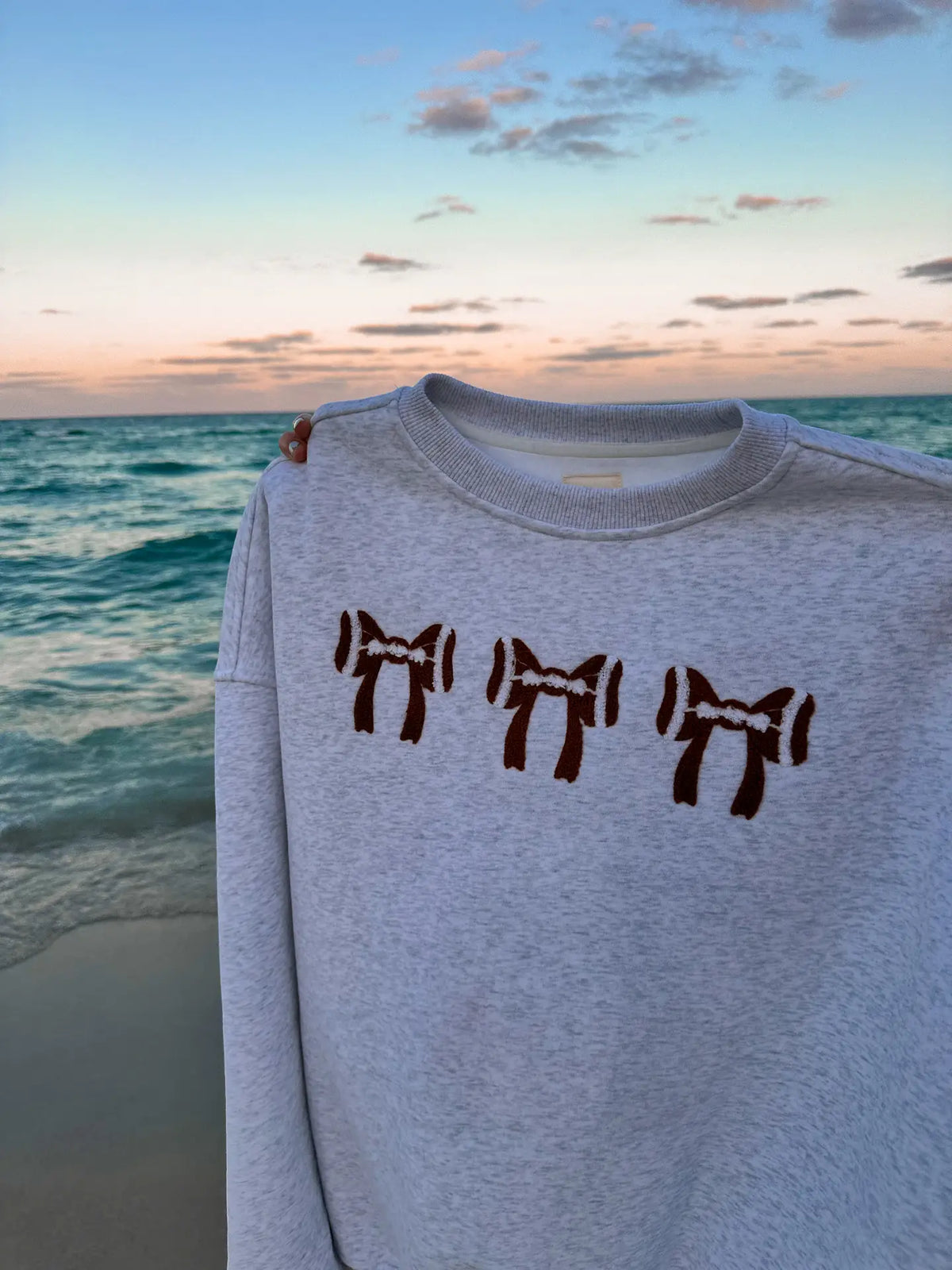 Football Bows Sweatshirt