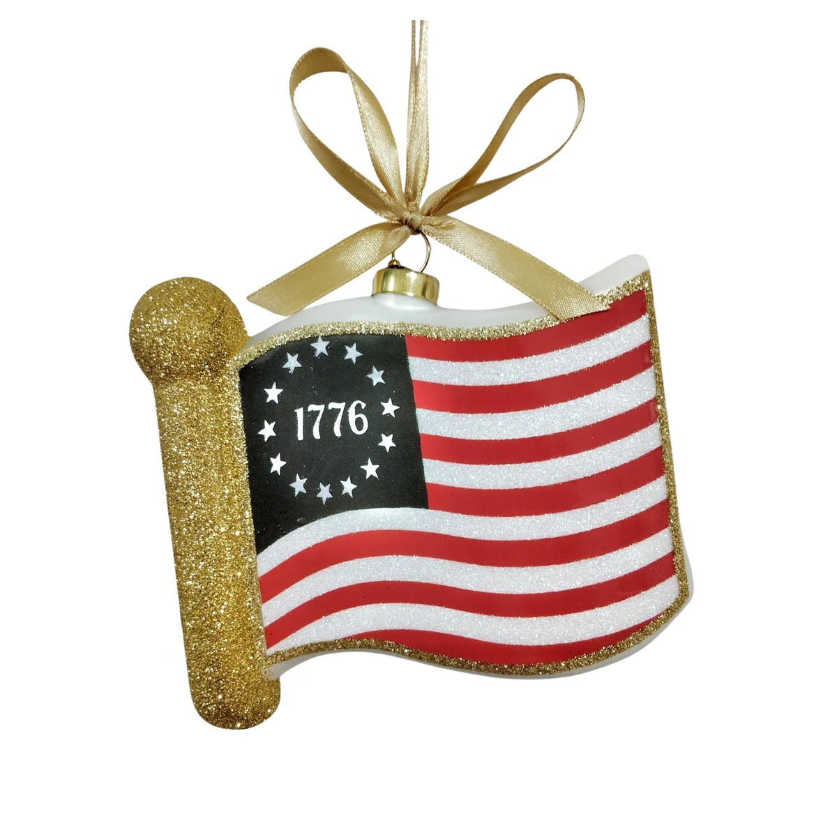 Texan Christmas - American Flag Ornament