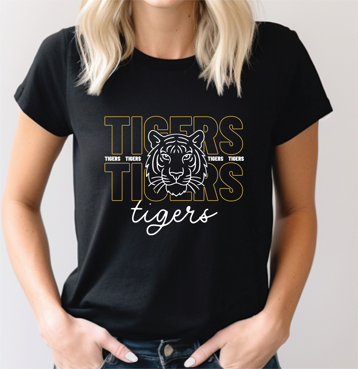 Wildwood Tigers Stacked Spirit Shirt