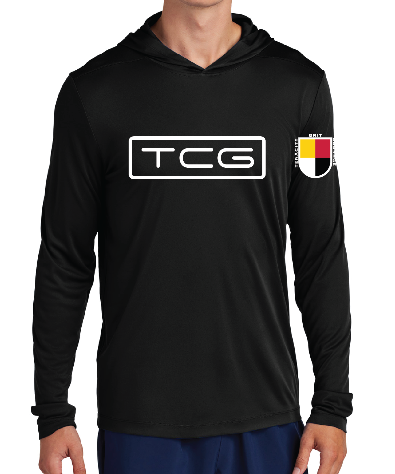 TCG Box Logo - Dri Fit Long Sleeve Hoodie