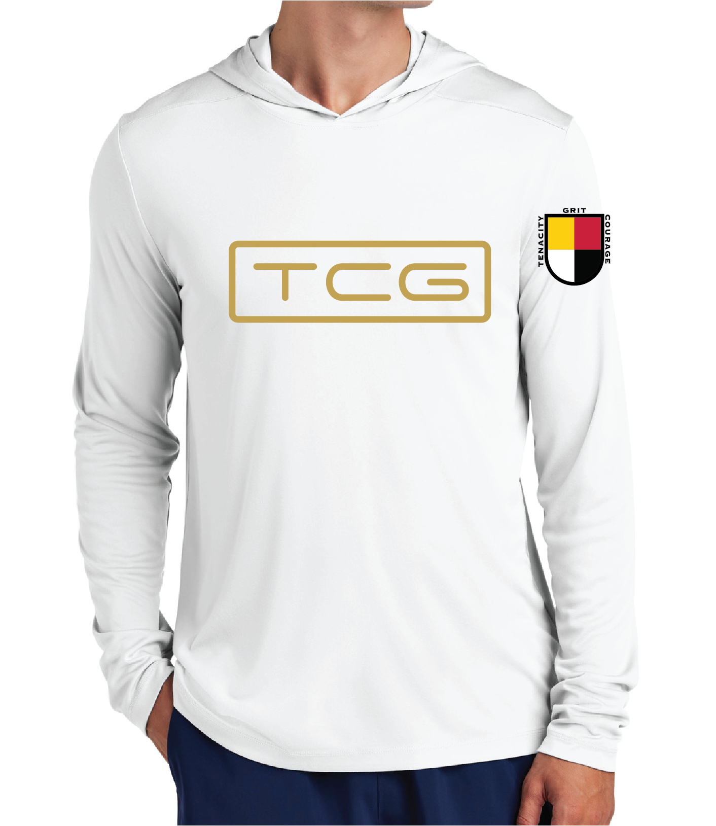 TCG Box Logo - Dri Fit Long Sleeve Hoodie
