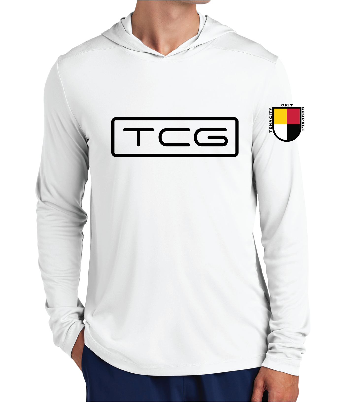TCG Box Logo - Dri Fit Long Sleeve Hoodie