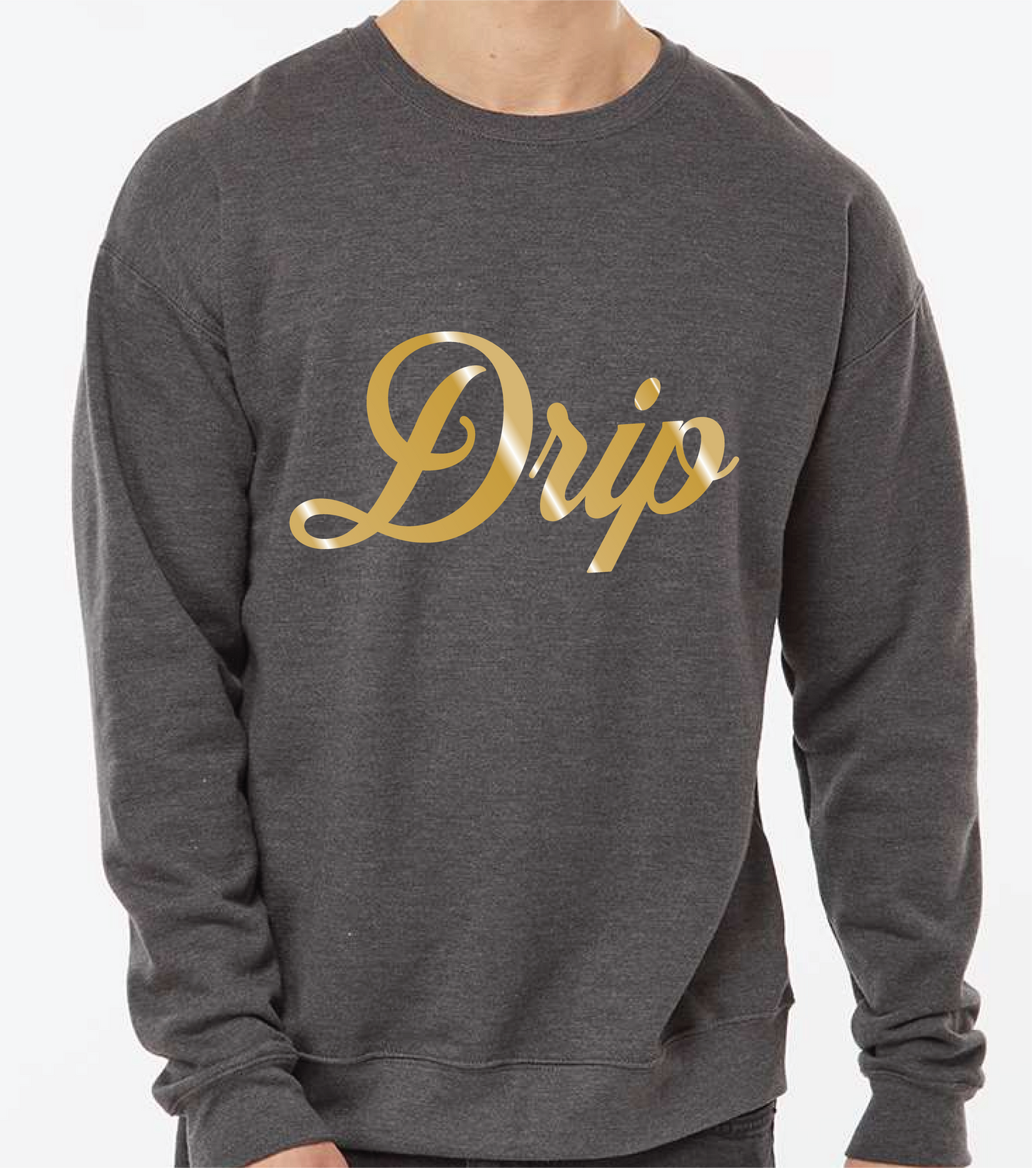 Metallic Foil Drip Sweatshirt
