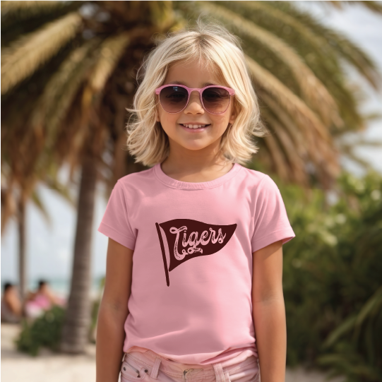 Tigers Pennant Youth Tshirt