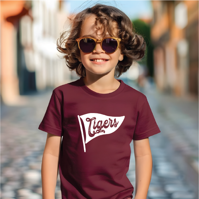 Tigers Pennant Youth Tshirt