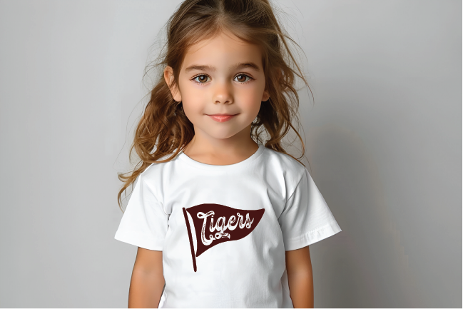 Tigers Pennant Youth Tshirt