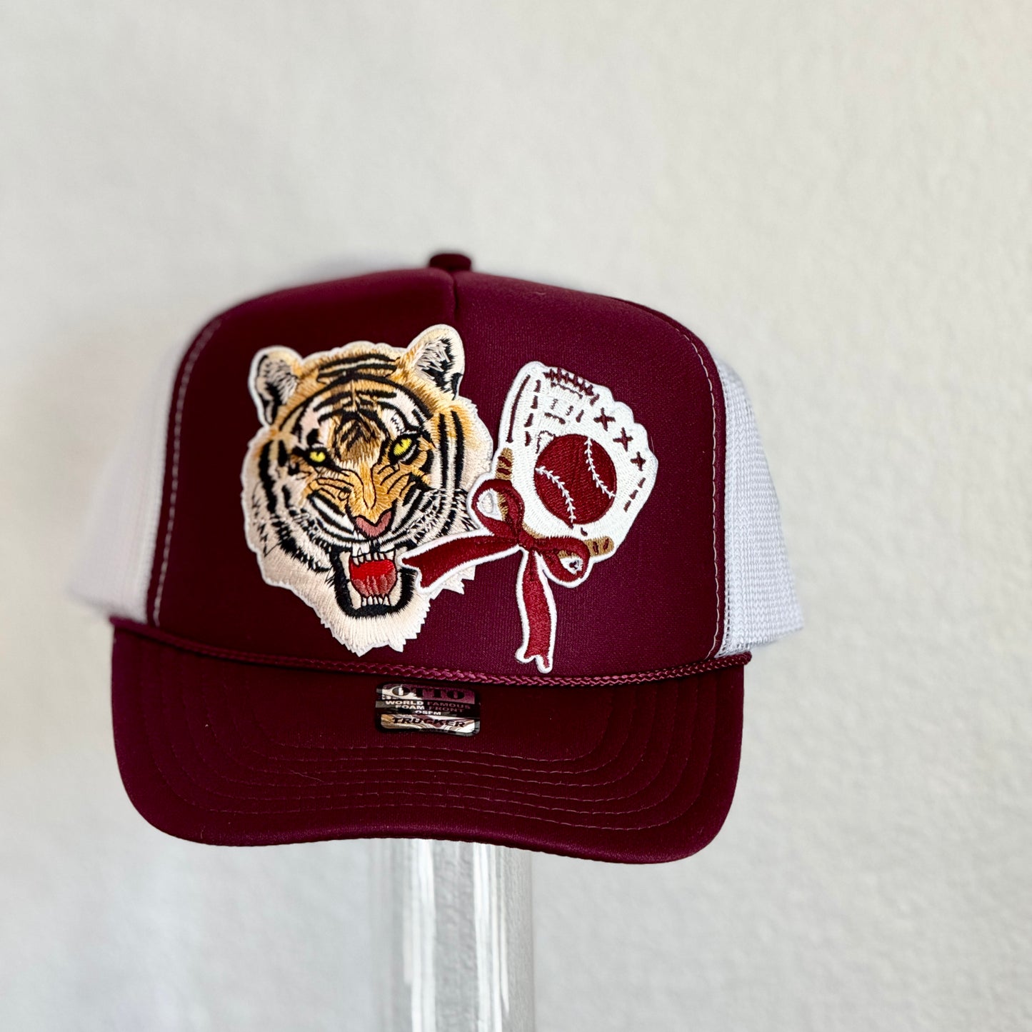 Trucker Hat with Patches - Spring Sports