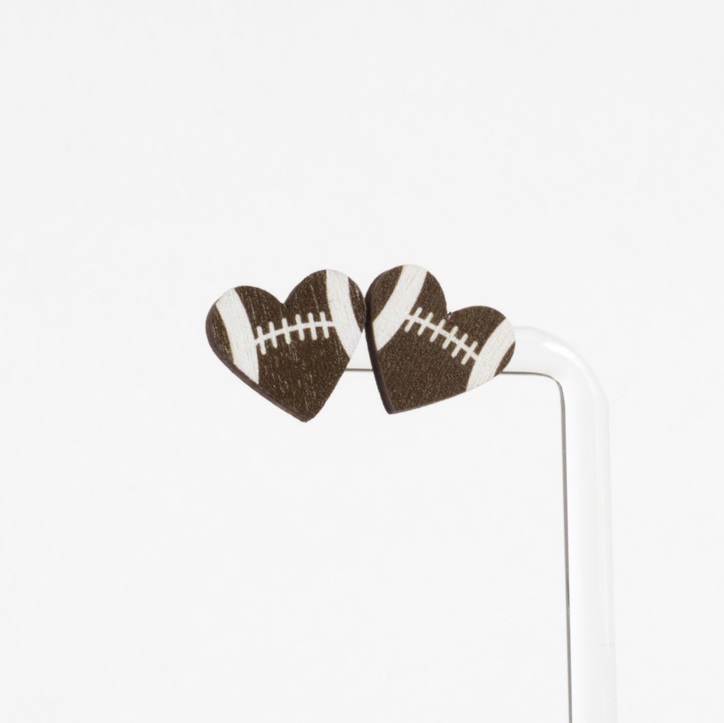 Sport Heart Stud Earrings