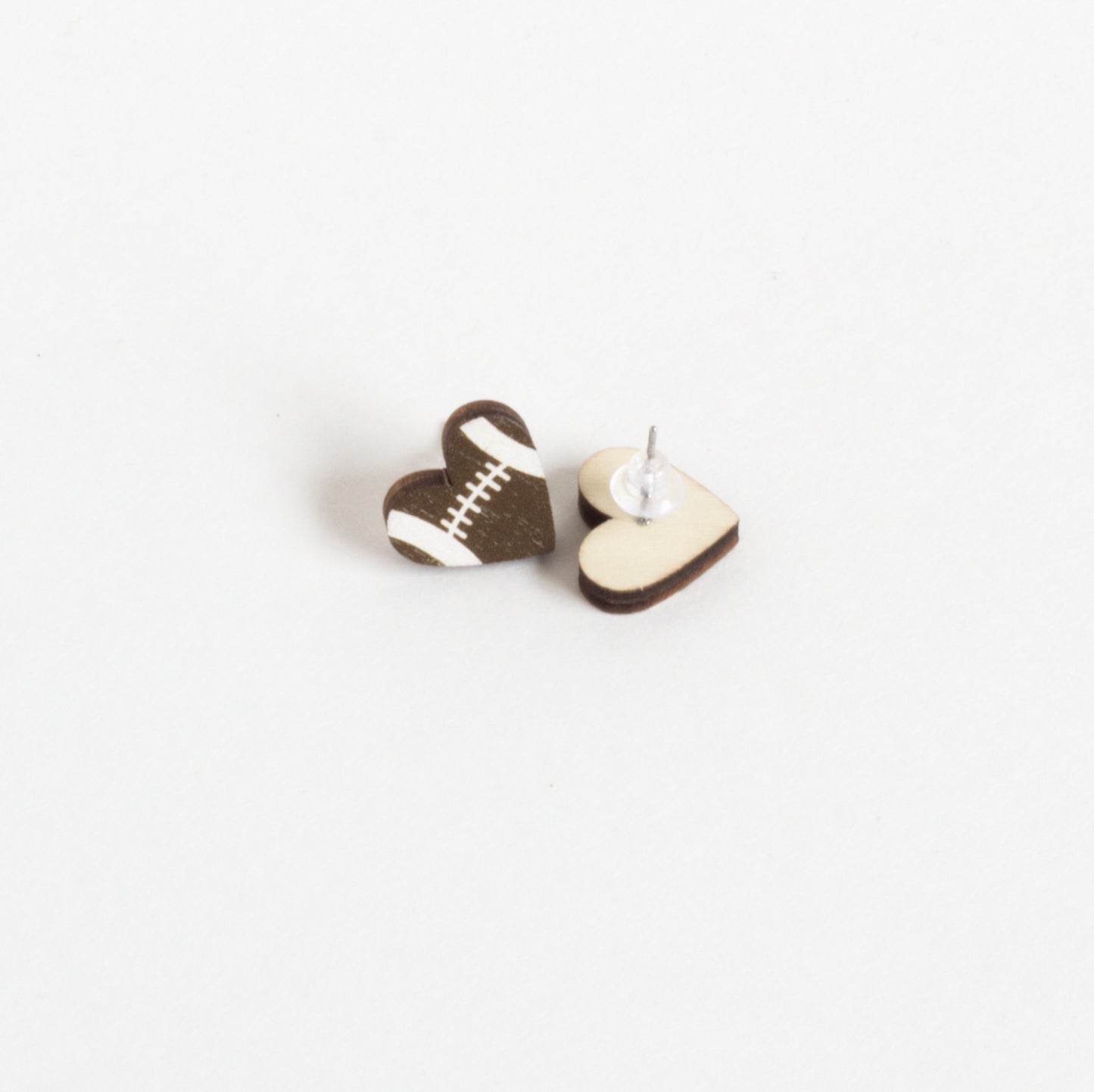 Sport Heart Stud Earrings