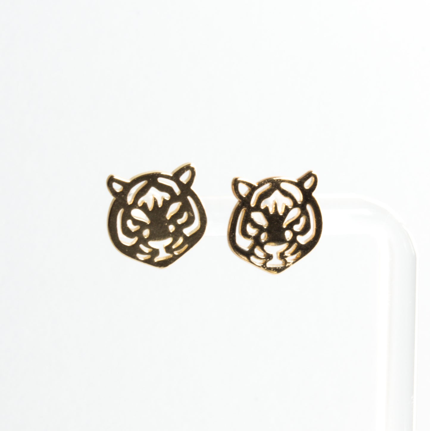 Tiger Face Stud Earrings