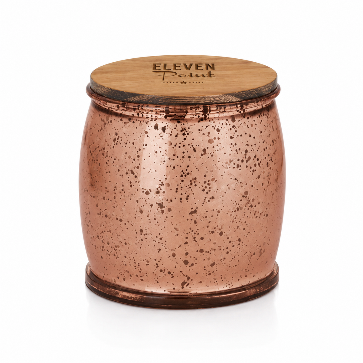 Eleven Point Harvest No. 23 Rose Copper Mercury Barrel 14 oz Candle