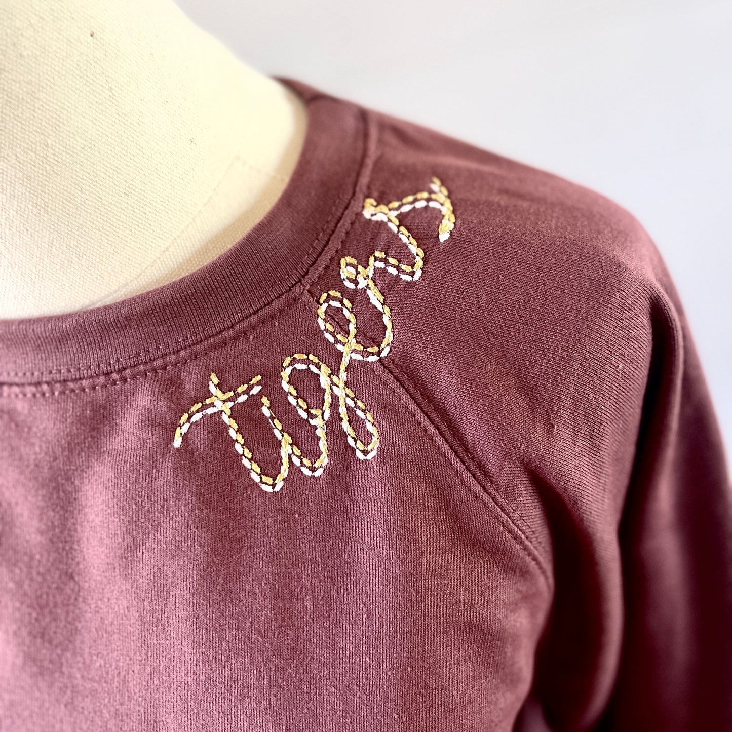 Embroidered Collar Sweatshirt