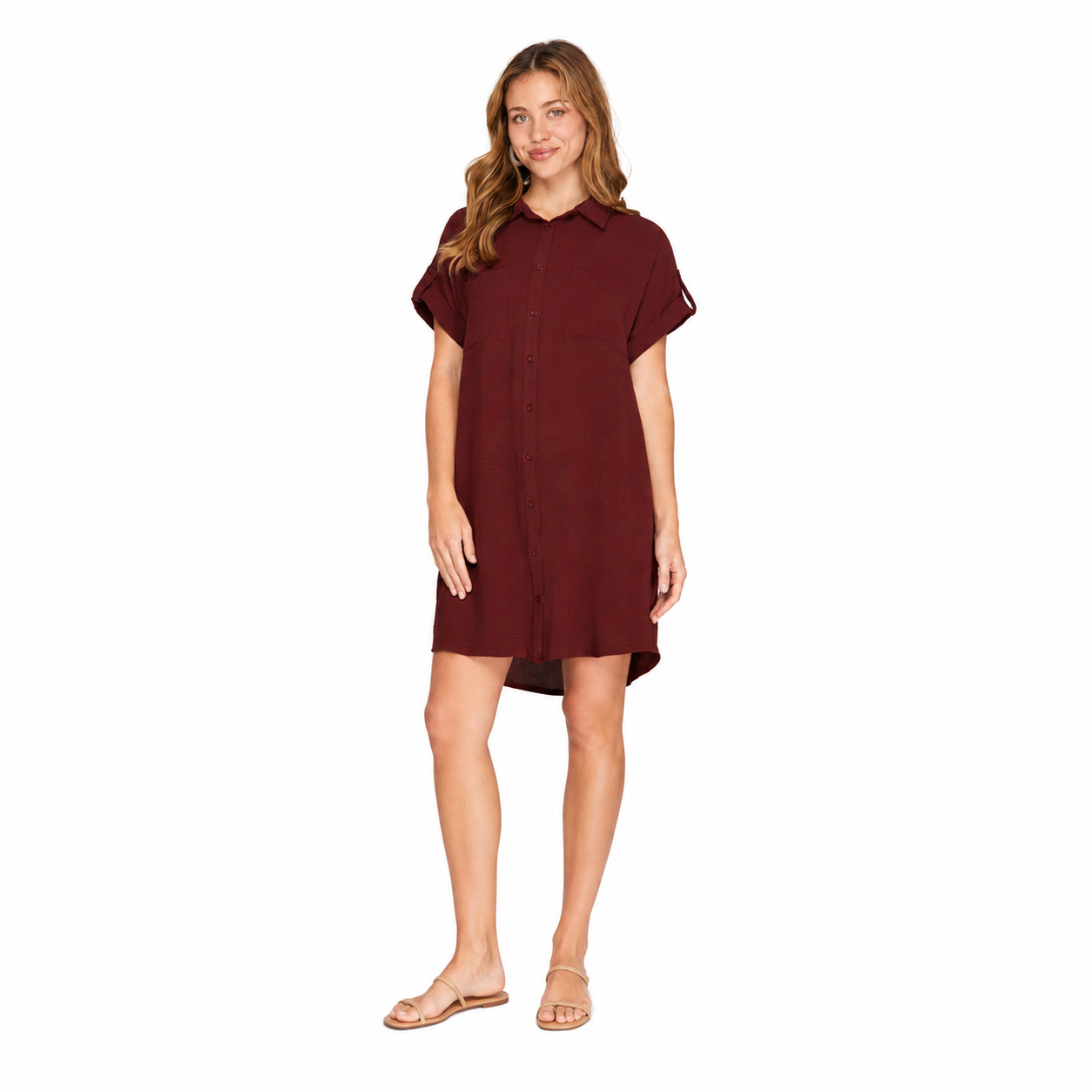 Button-Up Shirt Dress