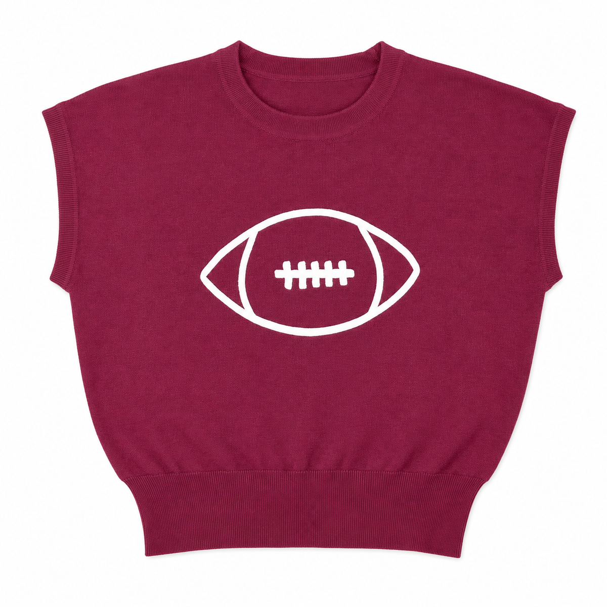 Football Drop Shoulder Sweater Top