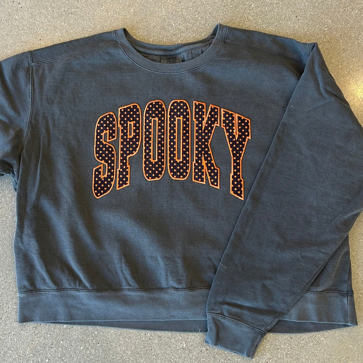 Spooky Polka Dot Cropped Sweatshirt