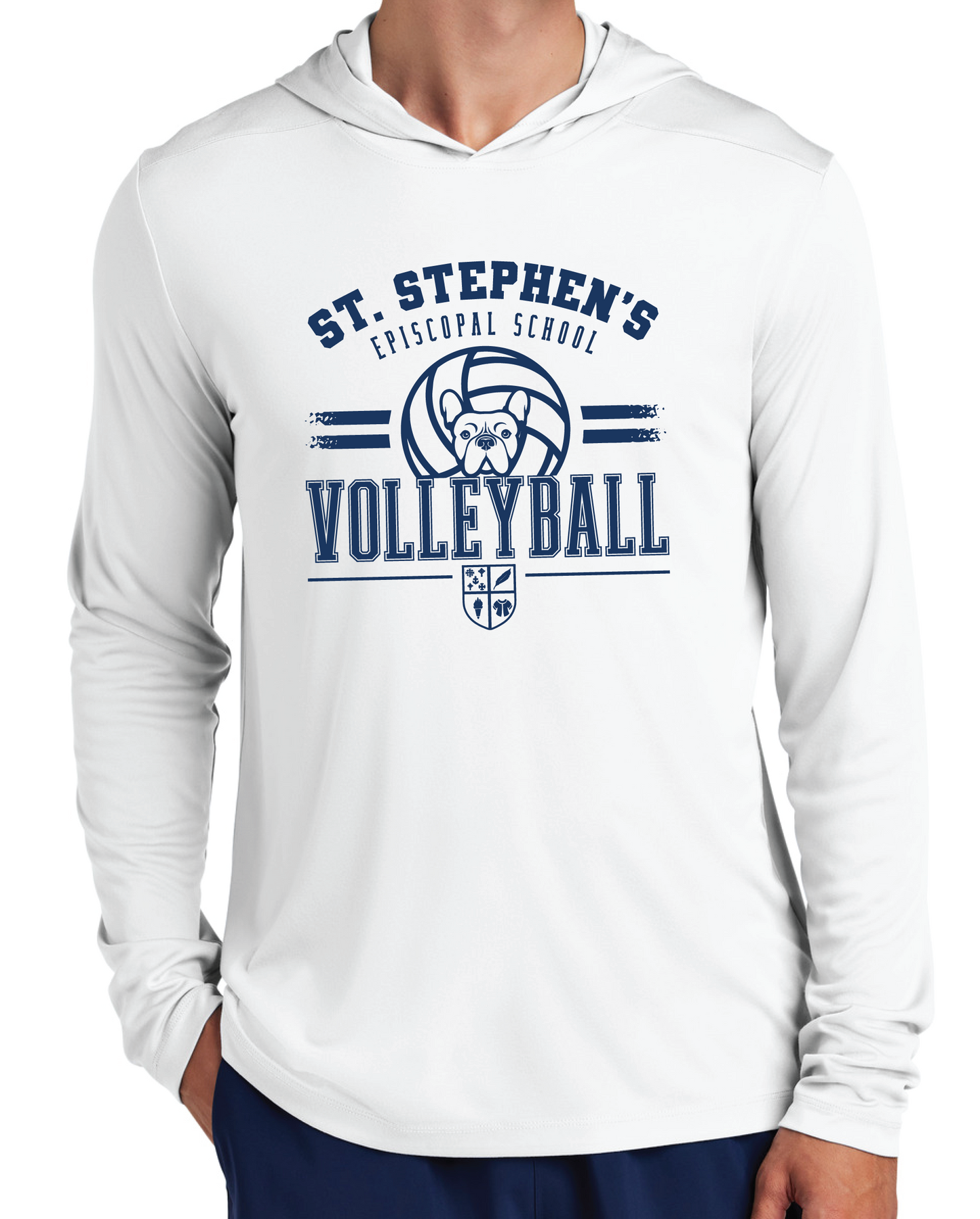 St Stephen's Episcopal - Volleyball Long Sleeve Performance Hoodie