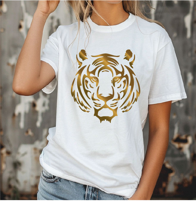 Foil Tiger Face Tshirt