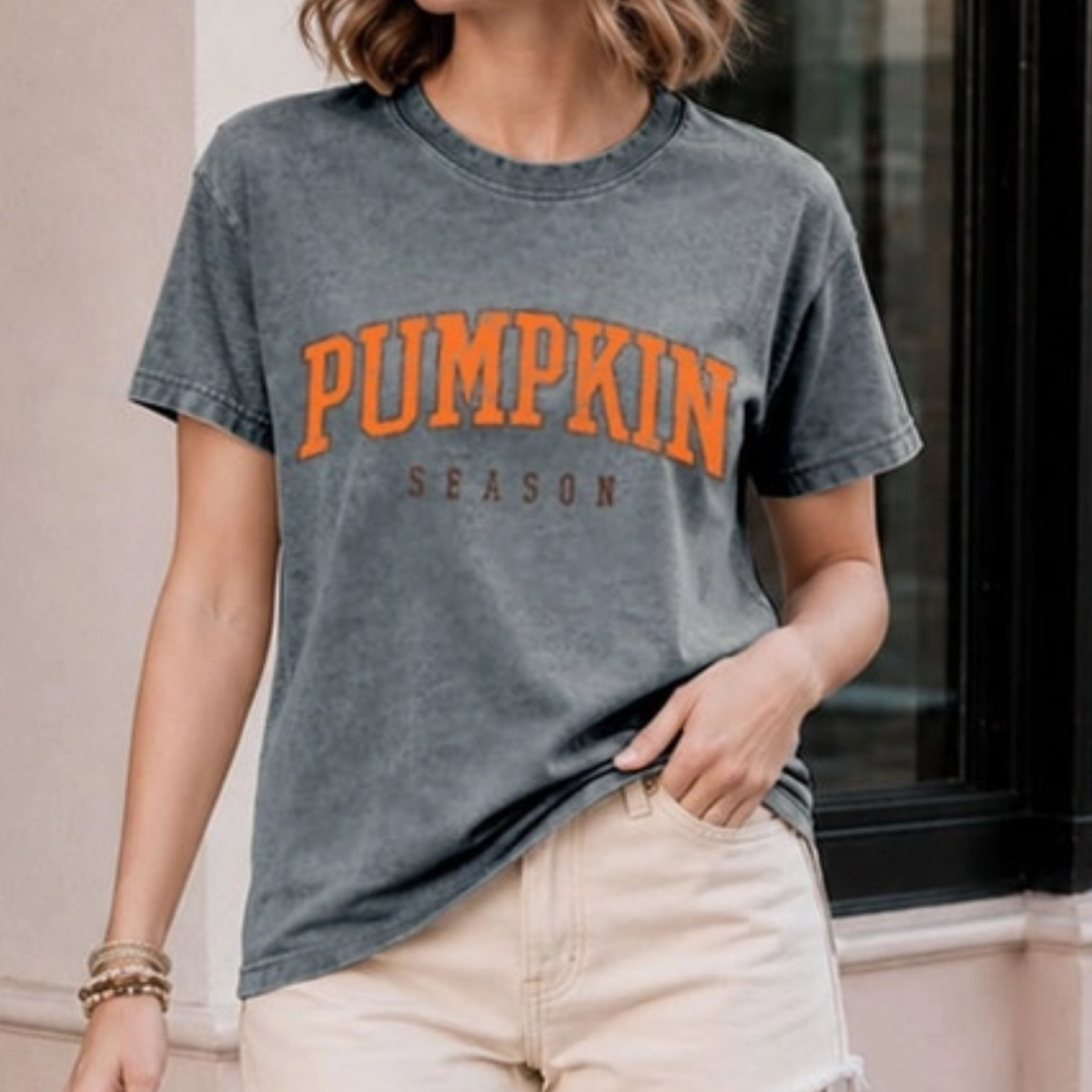 Pumpkin Season Mineral Wash T-shirt
