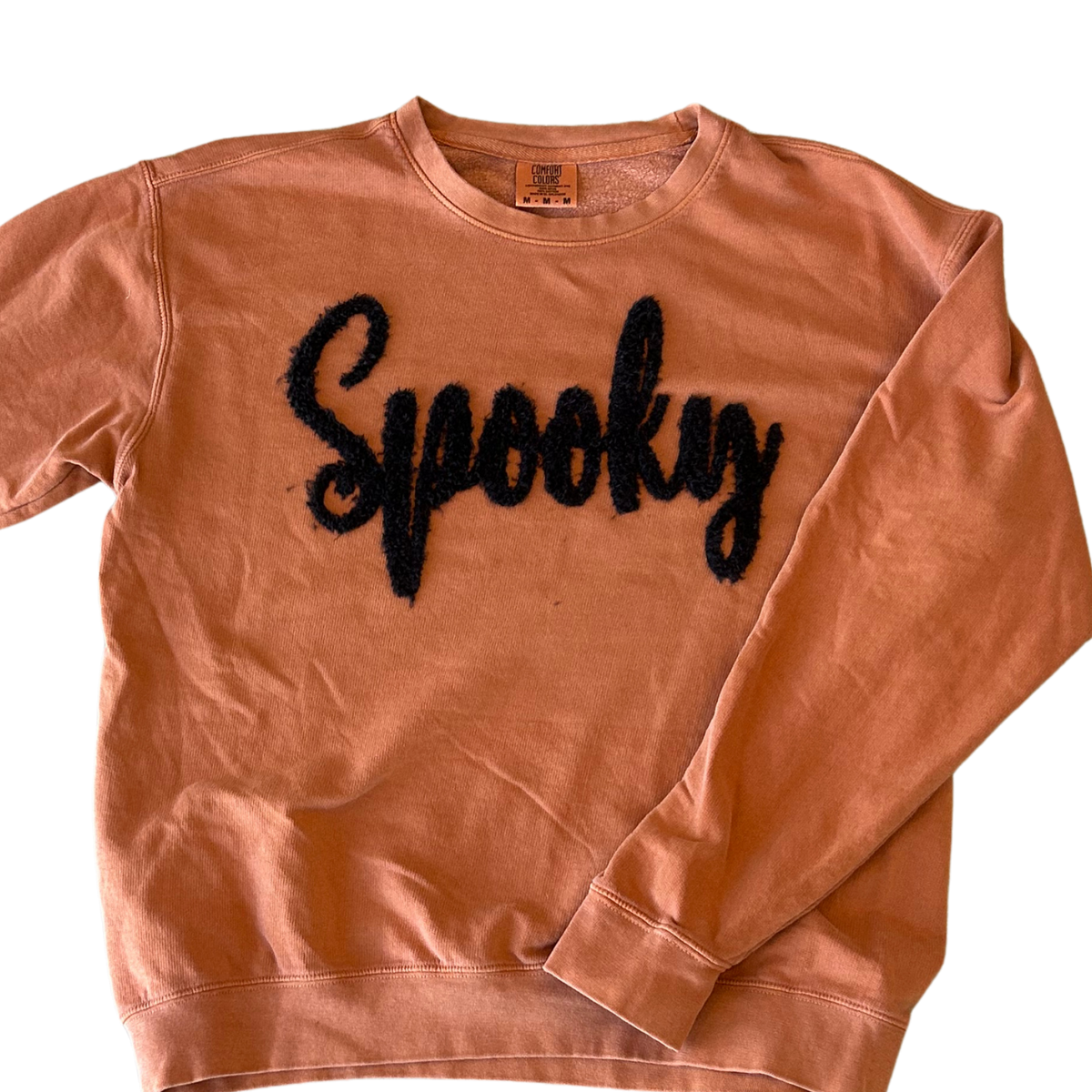 Spooky Fuzzy Letter Sweatshirt