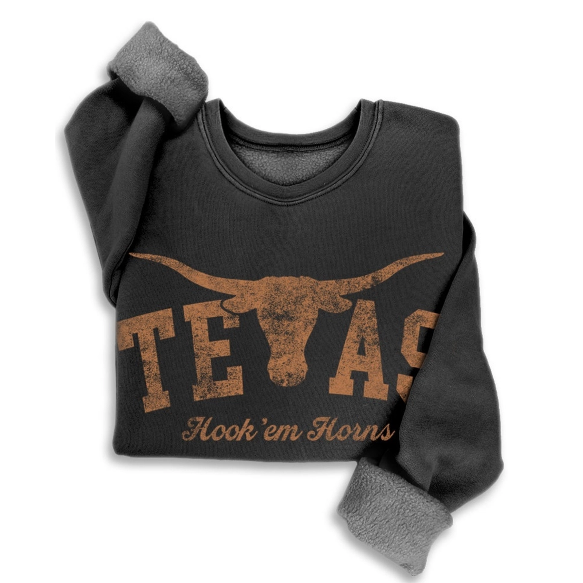 Texas Hook 'Em Horns Mineral Wash Sweatshirt