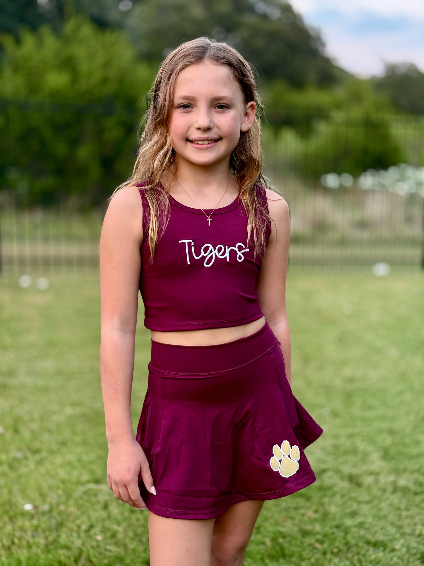 Girls Tiger Spirit 2 Piece Activewear Set