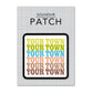Personalized City Iron-on Patch - Supergraphics Repeat