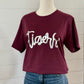 Foil Script Tigers Tshirt (2 colors)