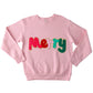 Chenille Merry Sweatshirt