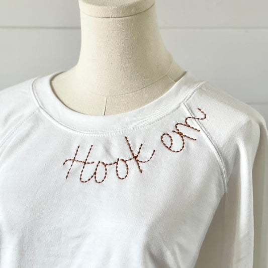 Team Embroidered Collar Sweatshirt