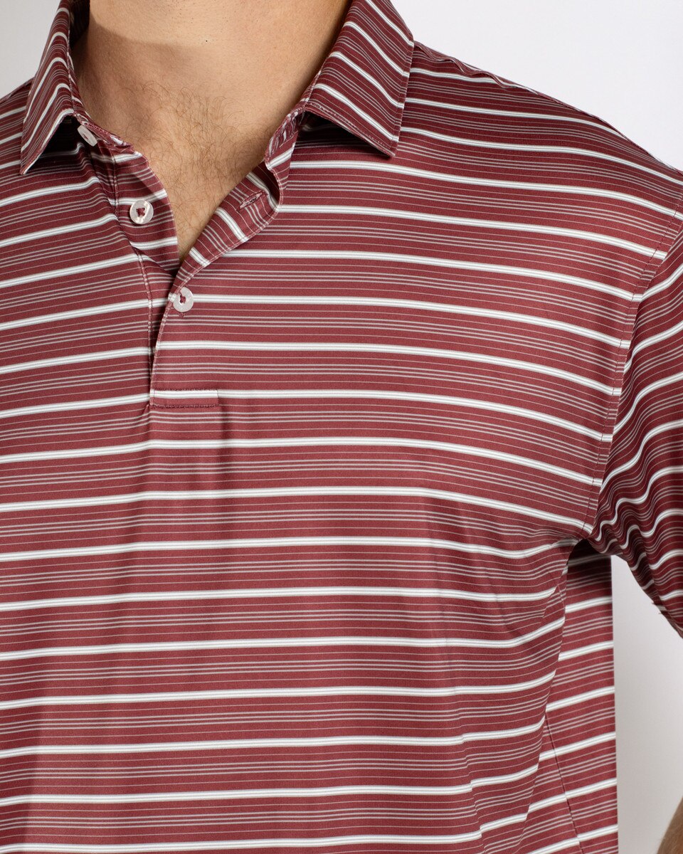 Men's Stripe Performance Polo