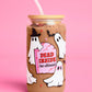 Halloween Ghost Glass Tumbler