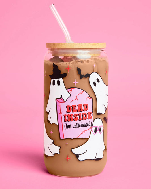 Halloween Ghost Glass Tumbler
