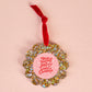Scalloped Round Picture Frame Ornament