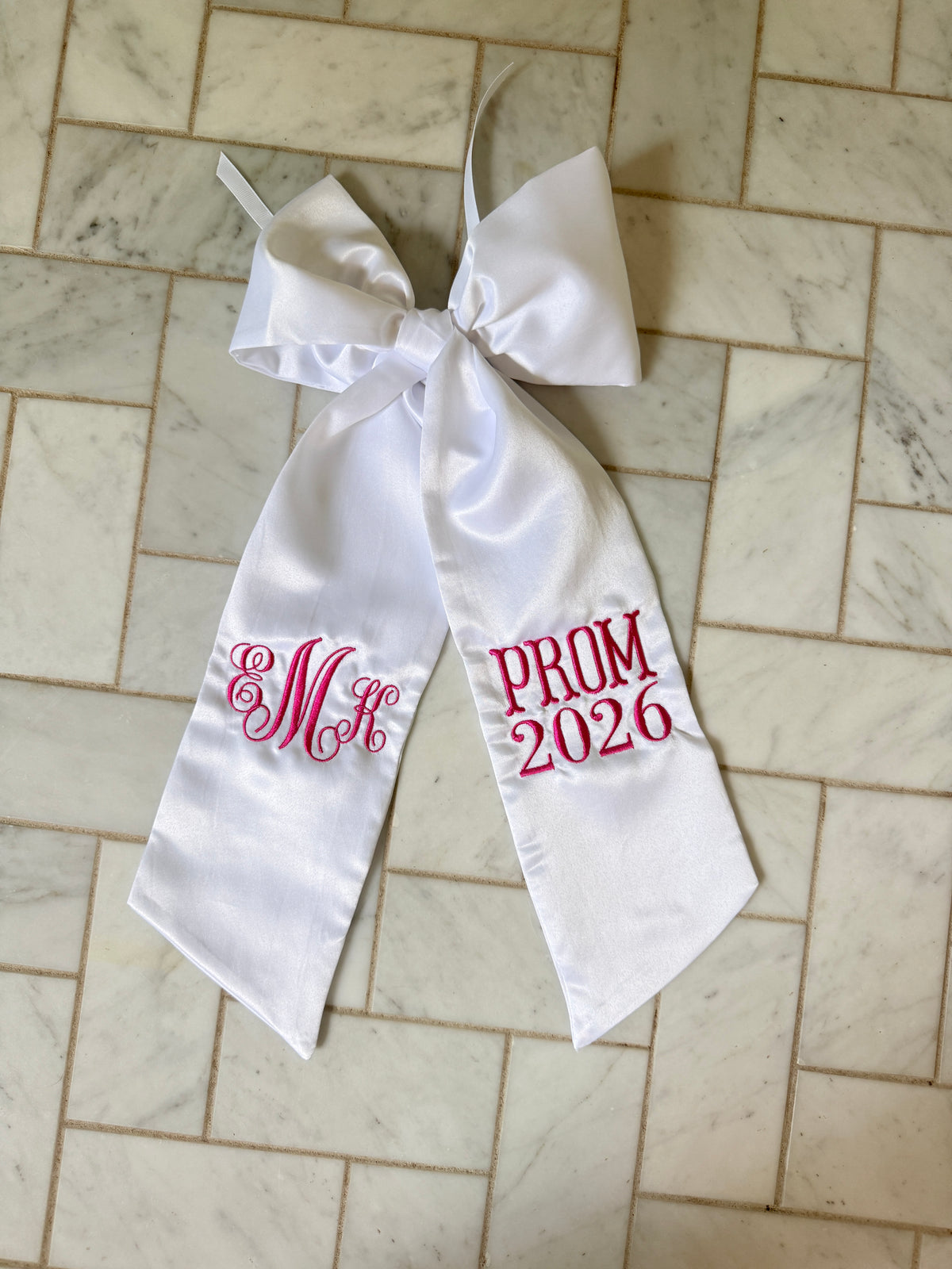 Homecoming Bouquet Bow/Sash