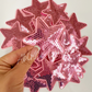 Trucker hat patches 3” navy sequin star patch iron on
