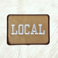 LOCAL Brown Embroidery Iron On Patch