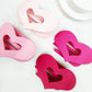 Pink Shades Heart Shape Flat Hair Clip