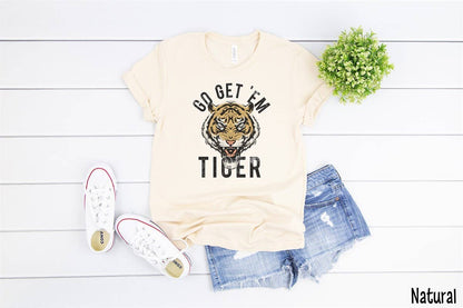 Go Get 'Em Tiger Natural Tee