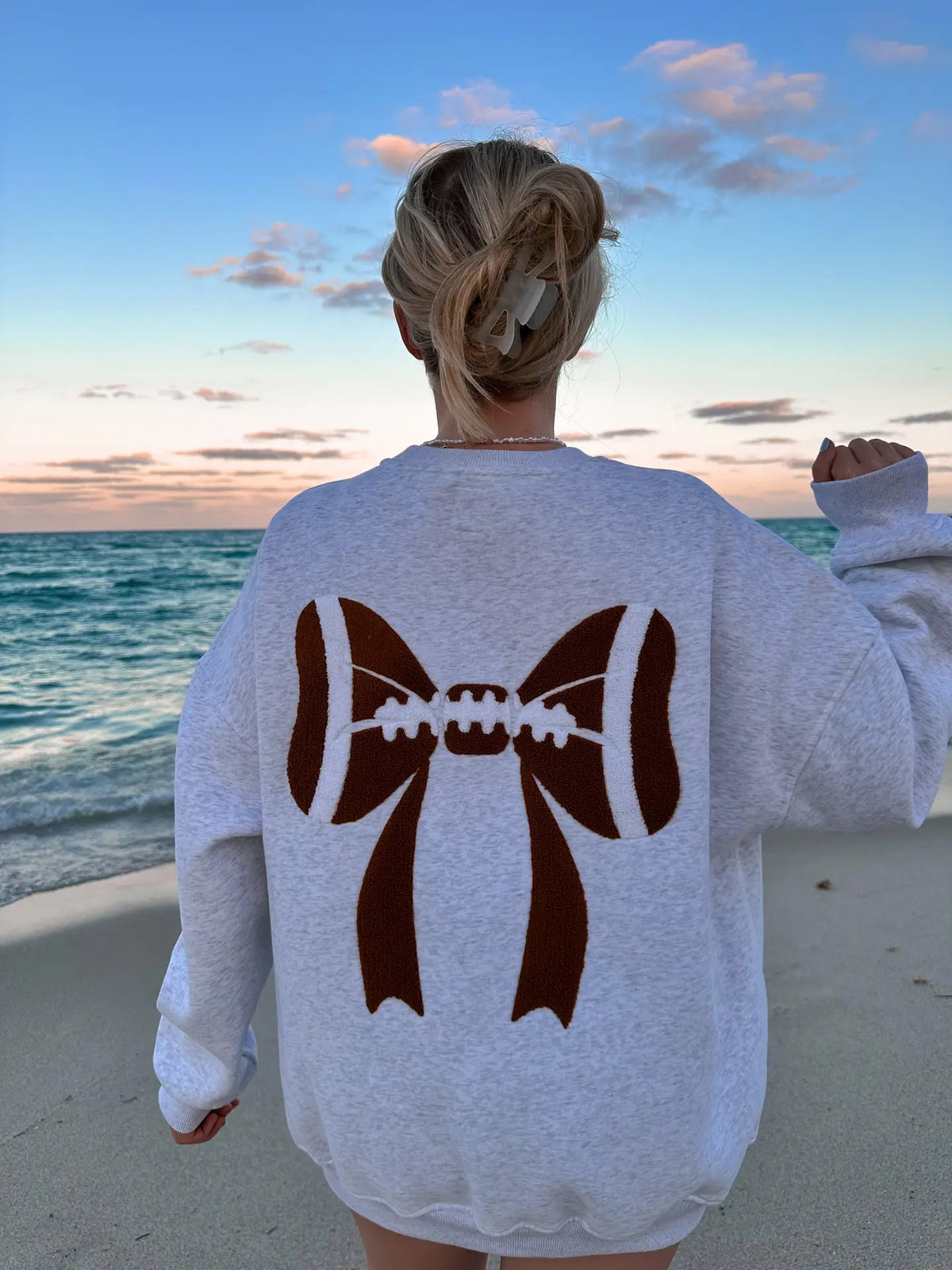 Football Bows Sweatshirt