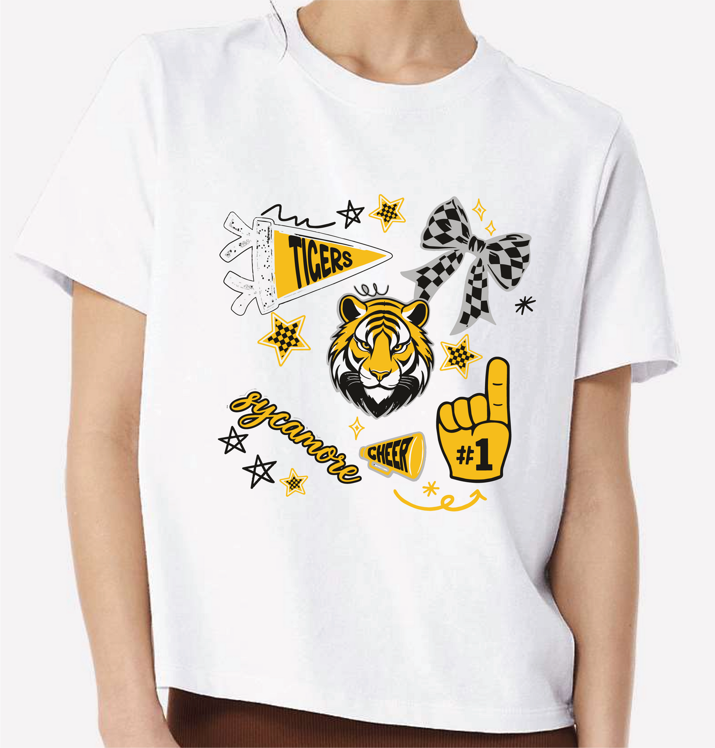 SSE Tiger Doodle T-Shirt (Youth & Adult)