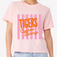 CSE Pink Tigers Stripe Womens Boxy Crop