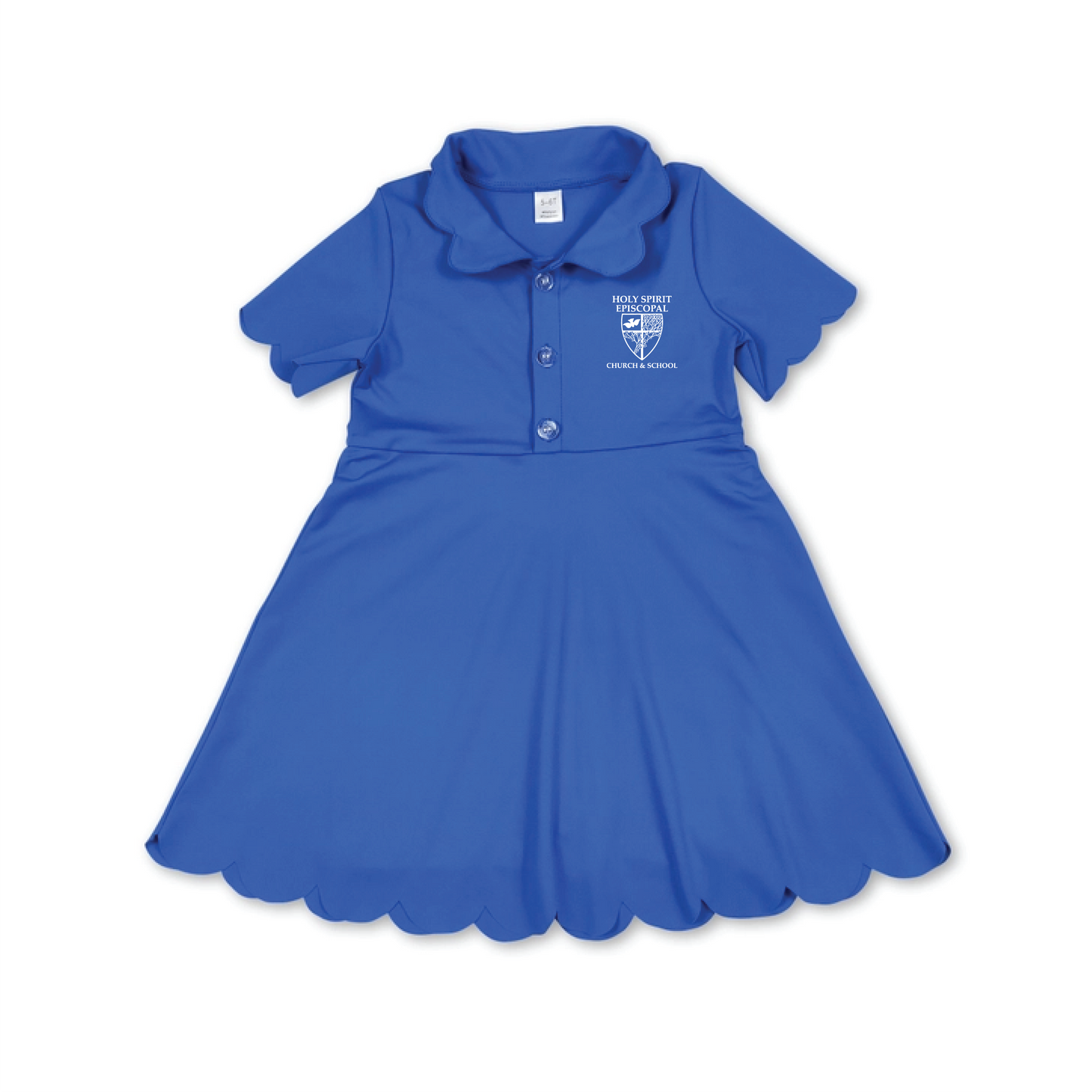 Holy Spirit Episcopal - Girls Performance Scallop Dress