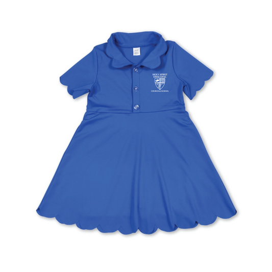Holy Spirit Episcopal - Girls Performance Scallop Dress