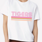 TIGERS Retro T-Shirt with Pink Stripes