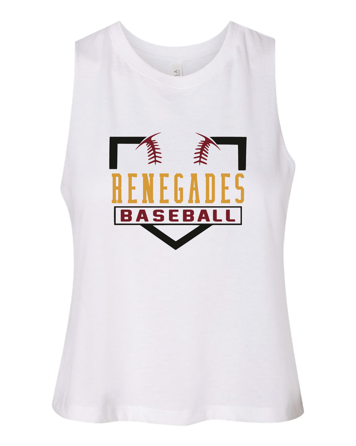 Renegades Fan Crop Tank - Baseball Diamond