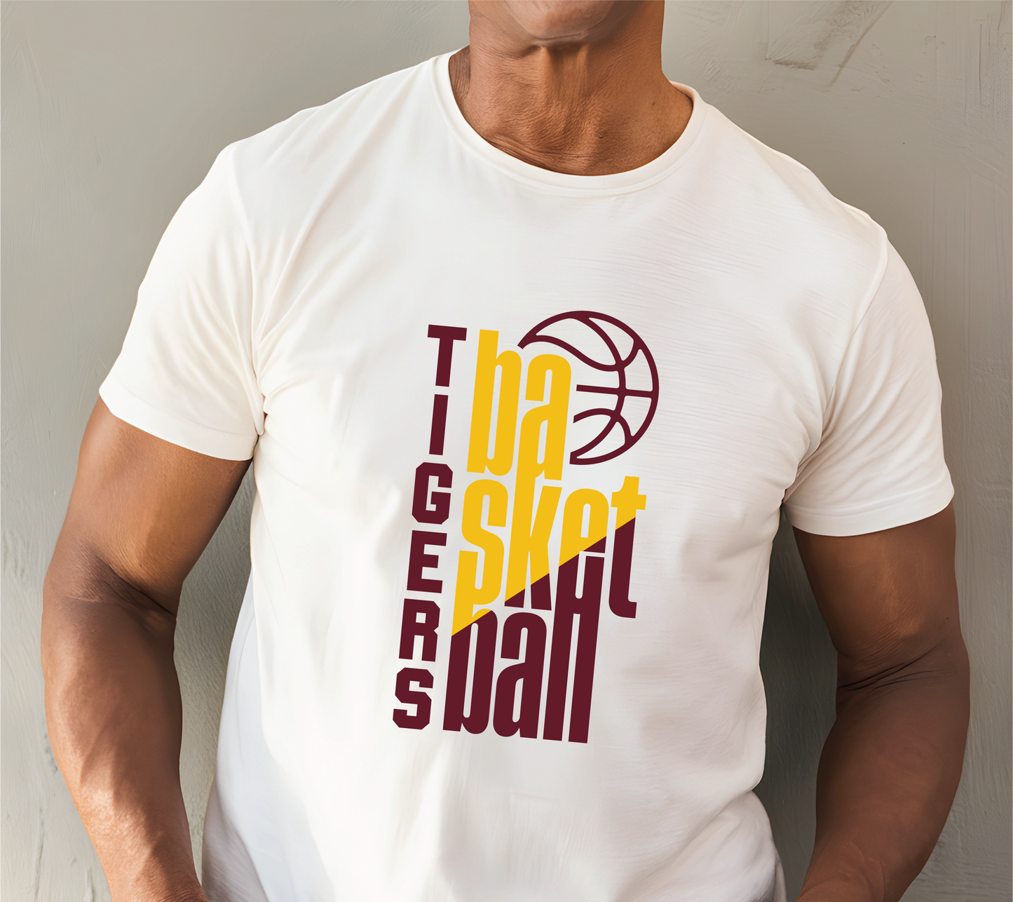 Tiger Basketball Fan Block Shirt - 2 Colors