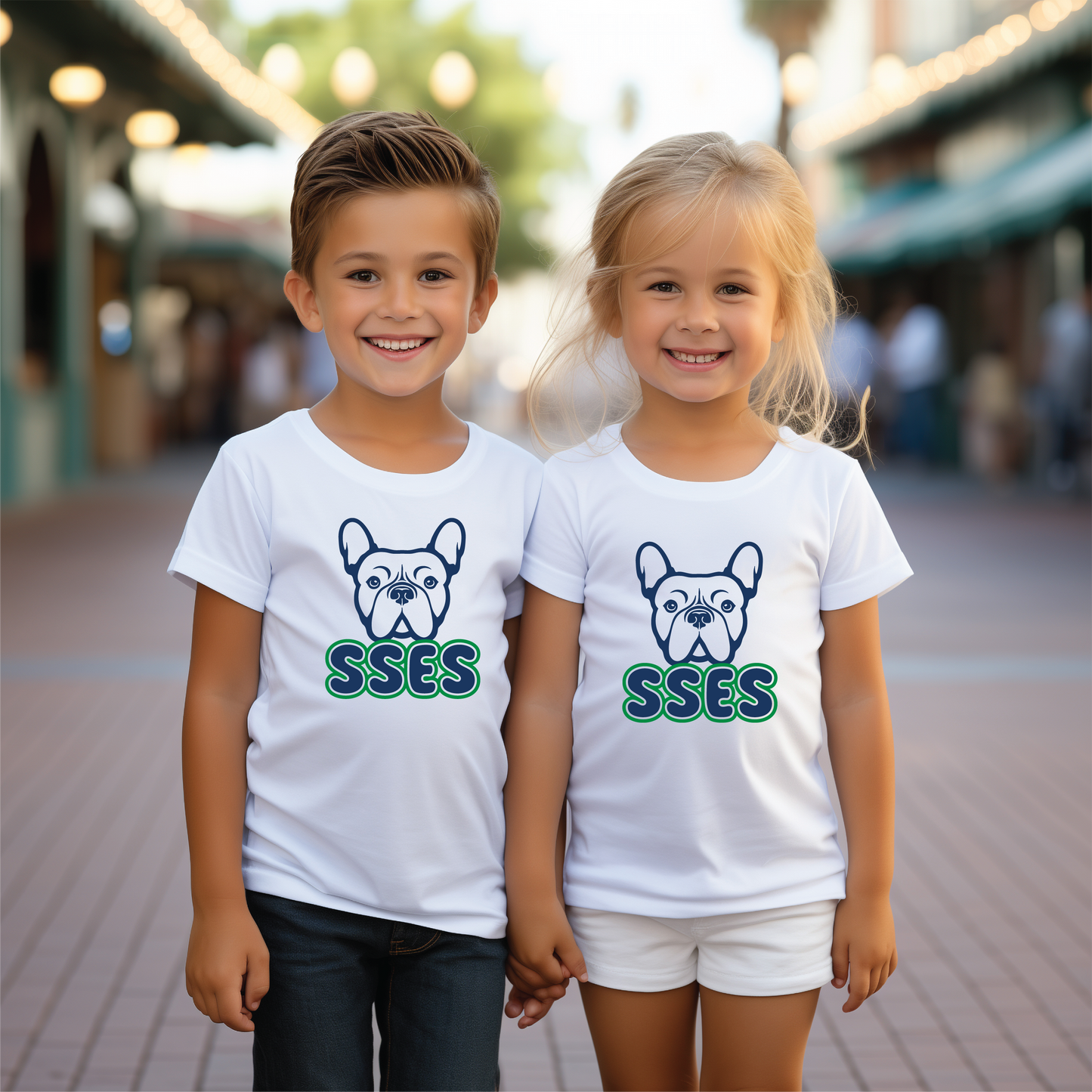 St Stephens ES Bubble Bulldog T-Shirt